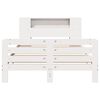 vidaXL Bed Frame without Mattress White 140x200 cm Solid Wood Pine