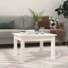 vidaXL Coffee Table White 45x45x30 cm Solid Wood Pine