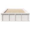 vidaXL Bed Frame White 100 x 200 cm Solid Pine Wood