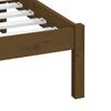 vidaXL Bed Frame without Mattress Honey Brown Solid Wood 200x200 cm (810040+814117)