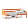 vidaXL Day Bed without Mattress Wax Brown 80x200 cm Solid Wood Pine