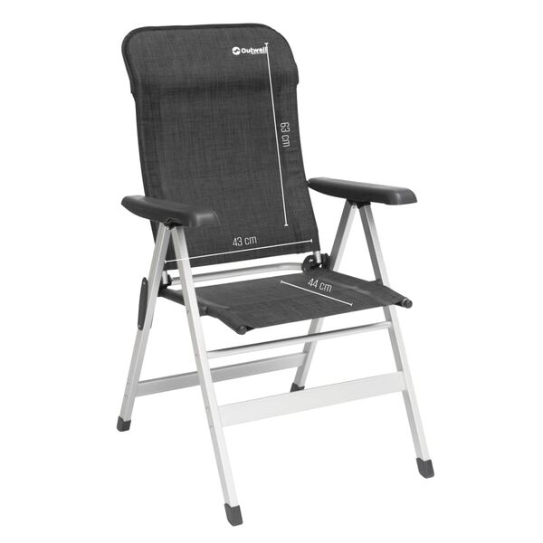 Outwell Folding Chair Ontario Black & Grey