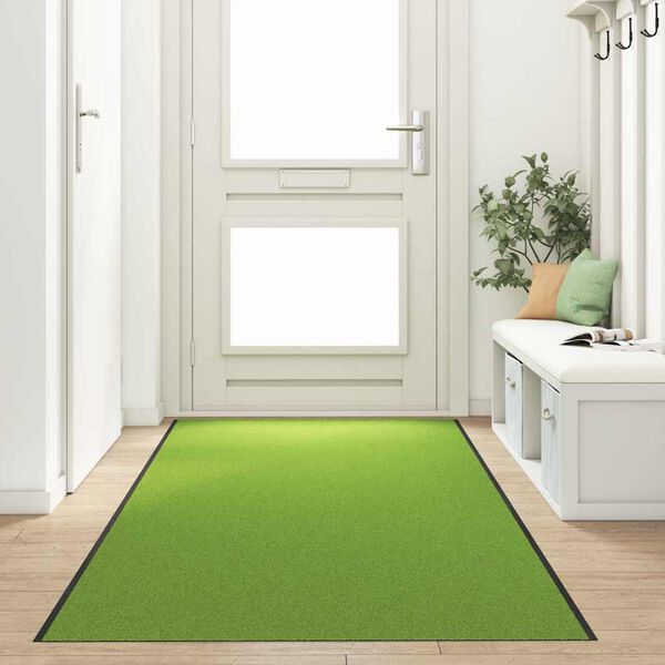 vidaXL Doormat Other Green and Black 120 x 350 cm Polyamide and PVC