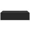 vidaXL Wall-mounted Drawer Shelf Black 40x23.5x10cm MDF