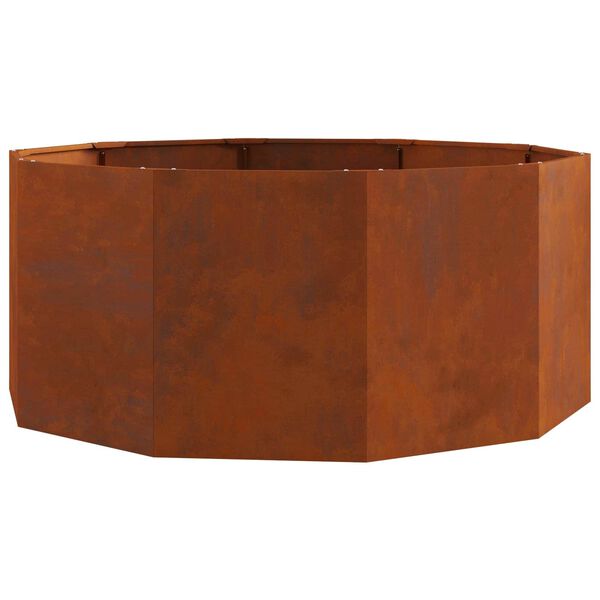 vidaXL Planter Rusty 120 x 120 x 50 cm Weathering Steel