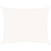 vidaXL Sunshade Sail 160 g/m&sup2; White 6x8 m HDPE