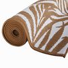 vidaXL Outdoor Rug Brown and White 80x250 cm Reversible Design