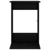 vidaXL Side Table Black Oak 40 x 38 x 62.5 cm Engineered Wood