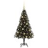 vidaXL Christmas Tree with 150 LEDs with Stand Black 120 cm PVC