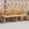 vidaXL Garden Bench Brown 180 x 60 x 90 cm Solid teak wood