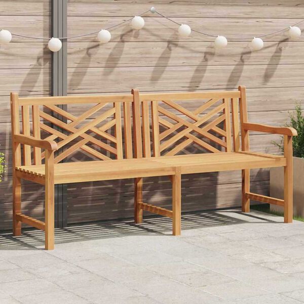 vidaXL Garden Bench Brown 180 x 60 x 90 cm Solid teak wood