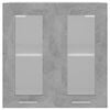 vidaXL Hanging Glass Cabinet Lyon Concrete Grey 60x31x60 cm Engineered Wood