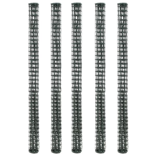 vidaXL Garden Fence Meshes 5 pcs HDPE 1x1.2 m Green