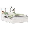vidaXL Bed Frame without Mattress White 140x190 cm Solid Wood Pine