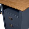vidaXL Desk Hill with 3 Drawers Grey 120x50x74 cm Solid Pine Wood