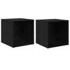 vidaXL TV Cabinet Set 2 pcs Black Engineered Wood