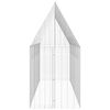 vidaXL Chicken Cage 2 pcs Silver 600 x 100 x 210 cm Galvanised Steel