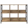 vidaXL Bookshelf Artisan Oak 102 x 32 x 72.5 cm Engineered Wood