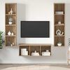 vidaXL TV Cabinet Set Wall-mounted 3 pcs Artisan Oak Engineered Wood