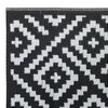 vidaXL Outdoor Carpet ARAKIL White and Black 80x150 cm PP