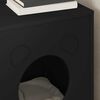 vidaXL Cat House Black 42.5 x 40 x 53 cm Engineered Wood