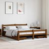 vidaXL Bed Frame without Mattress Honey Brown Solid Wood 160x200 cm (322079+2x321987)