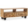 vidaXL TV Cabinet Solid Mango Wood 120x30x48 cm