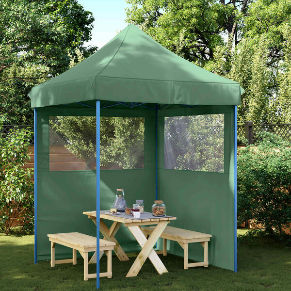 vidaXL Party Tent Folding Green 200 x 200 x 306 cm Oxford Fabric