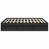 vidaXL Bed Frame without Mattress Black 180x200 cm Super King Super King Size