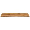vidaXL Desk Top with Curve 140x60x2.5 cm Solid Wood Rough Mango