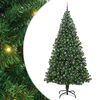 vidaXL Artificial Christmas Tree with 300 LEDs with Stand Green 240 cm