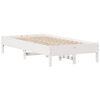 vidaXL Bed Frame without Mattress White 120x200 cm Solid Wood Pine