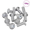 vidaXL Head Lock Screw 3600 pcs Silver Steel
