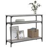 vidaXL Console Table Grey Sonoma 100x29x75 cm Engineered Wood
