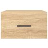 vidaXL Wall-mounted Bedside Cabinets 2 pcs Sonoma Oak 35x35x20 cm