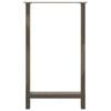 vidaXL Bar Table Legs Natural Steel 2 pcs 60x(100-101) cm Steel