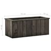 vidaXL Raised Bed Dark Grey 74x32x30 cm Solid Pinewood