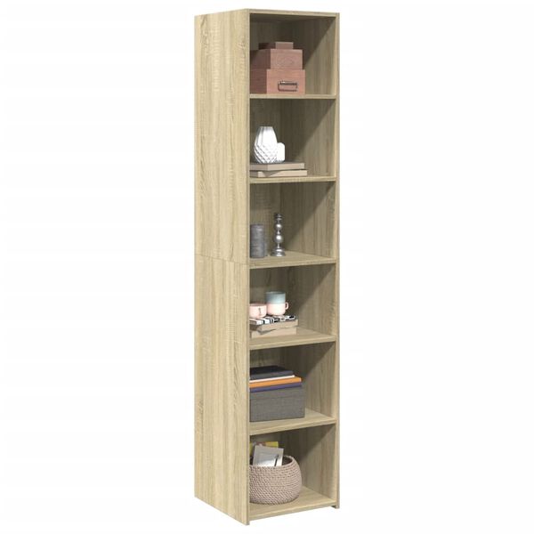 vidaXL Highboard Sonoma Oak 40x41x185 cm Engineered Wood