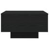 vidaXL Coffee Table Black Oak 55 x 55 x31 cm Engineered Wood