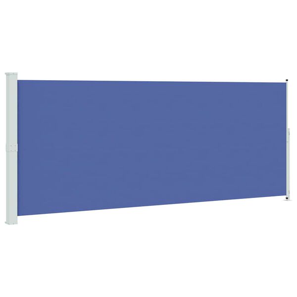 vidaXL Patio Retractable Side Awning 200x500 cm Blue
