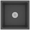 vidaXL Handmade Kitchen Sink Black Stainless Steel
