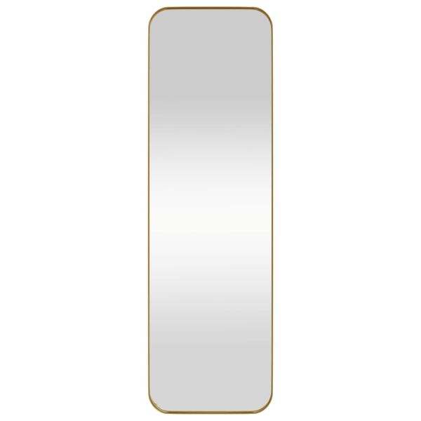 vidaXL Wall-mounted Mirror Gold 30x100 cm Rectangle