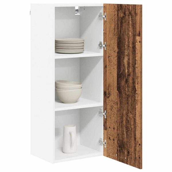 vidaXL Hanging Cabinet Old Wood 40 x 31 x 100 cm Engineered Wood