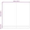 vidaXL Retractable Awning Yellow and Orange 300 x 250 cm