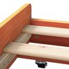 vidaXL Bed Frame Wax Brown 90 x 190 cm Solid Pine Wood