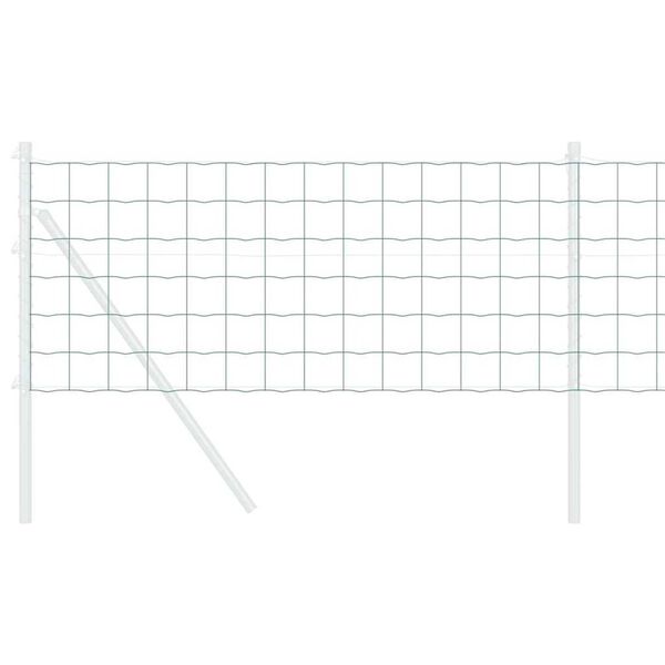 vidaXL Euro Fence Green 0.6 x 25 m PVC-coated iron