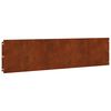 vidaXL Lawn Edgings 20 pcs 25x103 cm Flexible Weathering Steel