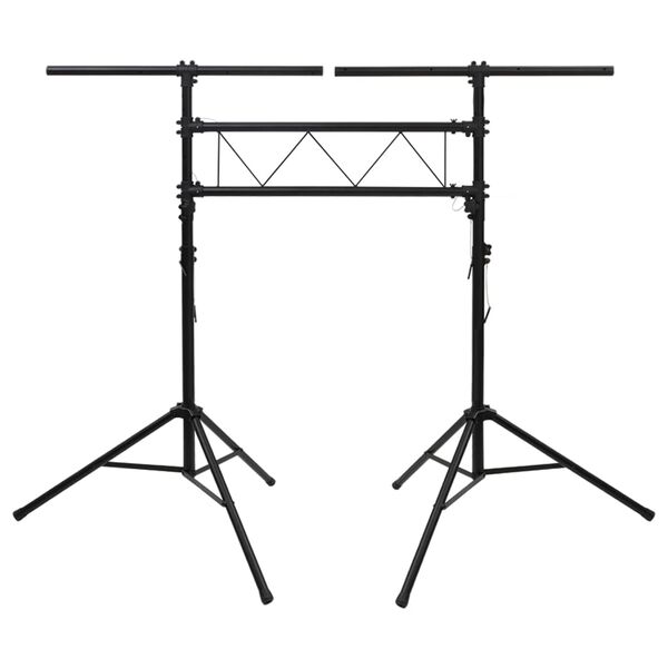 vidaXL Light Stand Black 238x115x(180-300) cm Steel