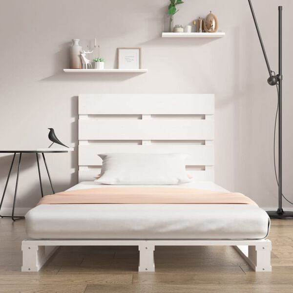 vidaXL Bed Frame without Mattress White 90x200 cm Solid Wood Pine