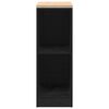 vidaXL Garage Storage Cabinet Black 30x51x85 cm Solid Wood Pine